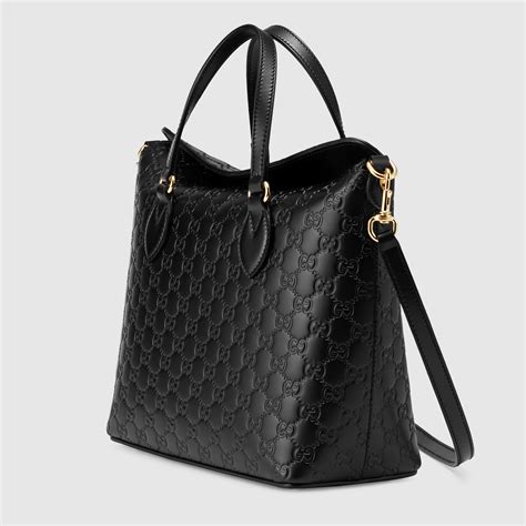 gucci logo top handle tote